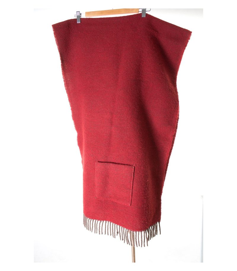 Jidstrand Damen Schal Tuch Gr. 182 cm x 60,5 cm Rot/Braun Knit Wolle – Foto 5