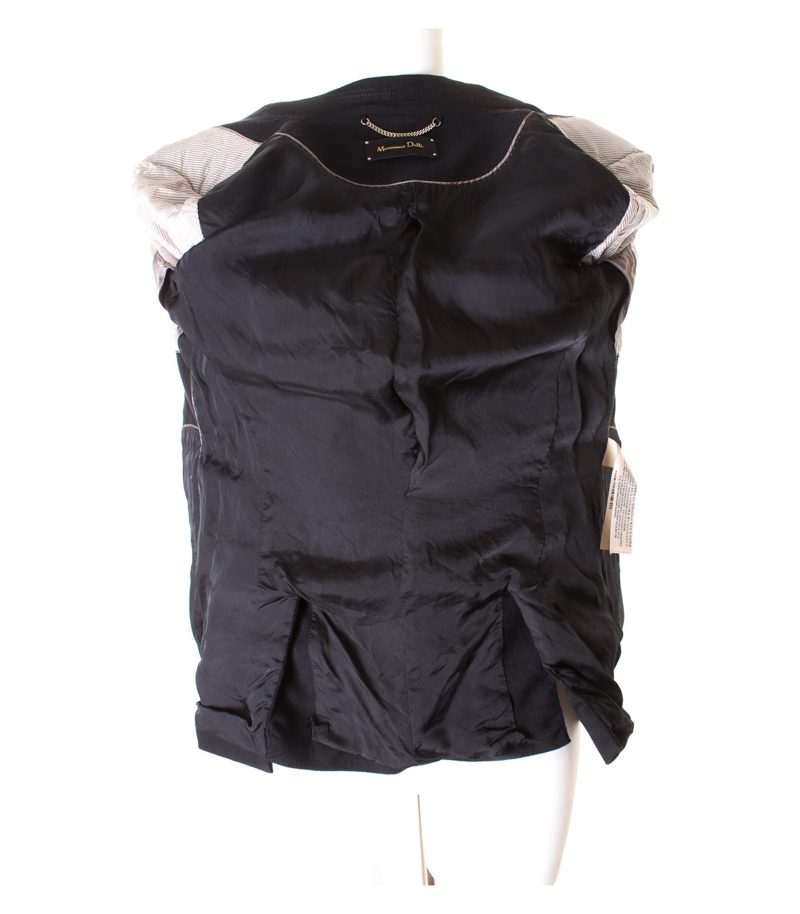 Massimo Dutti Damen Blazer Gr. DE 34 Schwarz Wolle – Foto 3