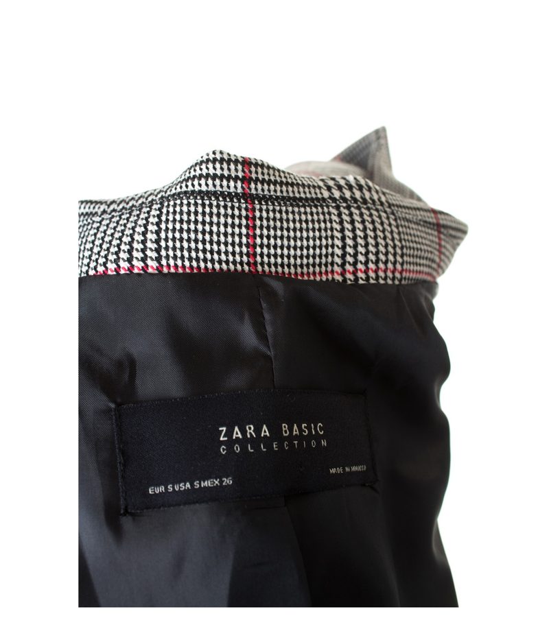 ZARA Damen BASIC COLLECTION Blazer Gr. S Mehrfarbig Viskose – Foto 3
