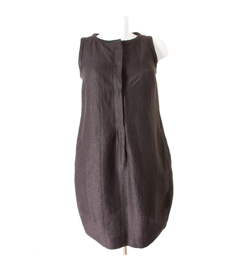 S' Max Mara Damen Kleid Gr. S Braun Baumwolle Seide – Foto 5