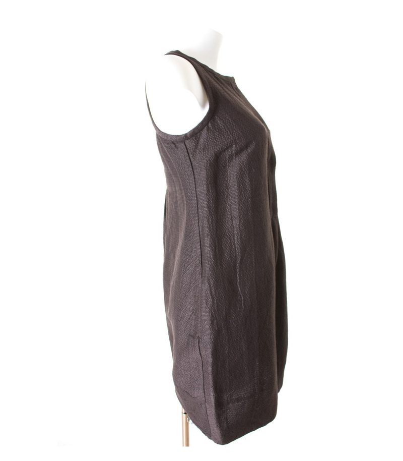 S' Max Mara Damen Kleid Gr. S Braun Baumwolle Seide – Foto 6