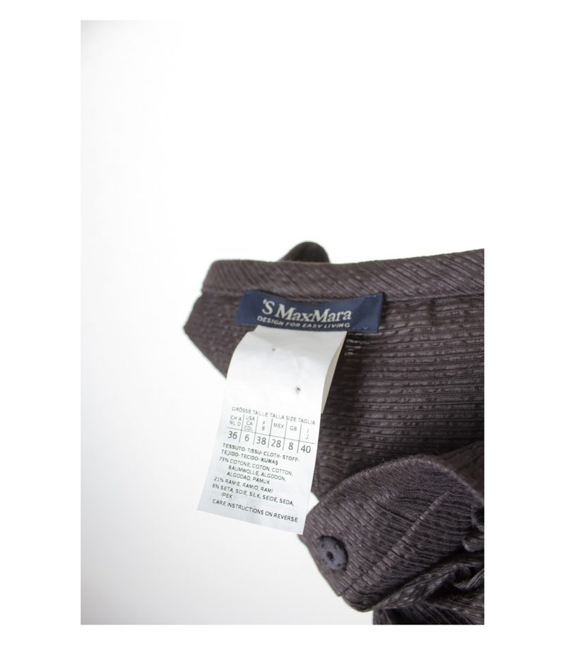 S' Max Mara Damen Kleid Gr. S Braun Baumwolle Seide – Foto 10