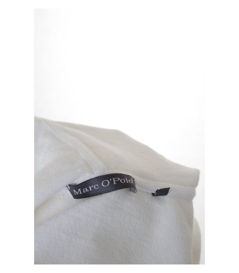 Marc O'Polo Damen Pullover Kapuzenpullover Gr. S Weiß Baumwolle Modal – Foto 4