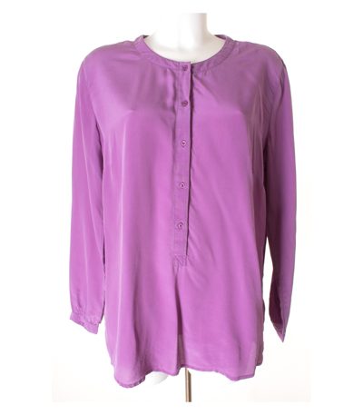 (THE MERCER) N.Y Damen Bluse Shirt Gr. DE 42 Violett Seide