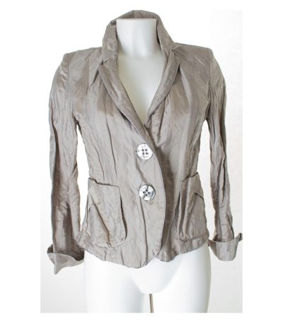 AIRFIELD signature Damen Blazer Gr. DE 36 Grau Baumwolle