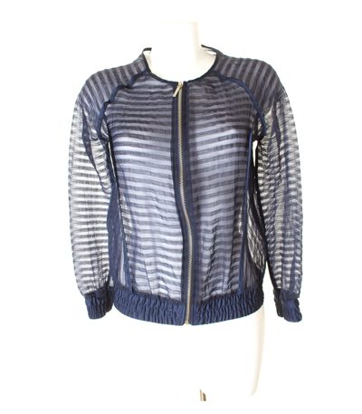 Z1975 - ZARA BASIC Damen Sommerjacke Gr. M Blau
