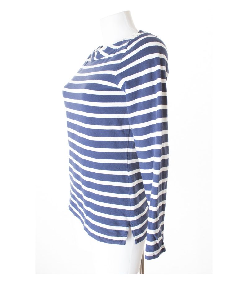 Boden Damen Pullover Gr. DE 32 Blau/Weiß Baumwolle – Foto 2