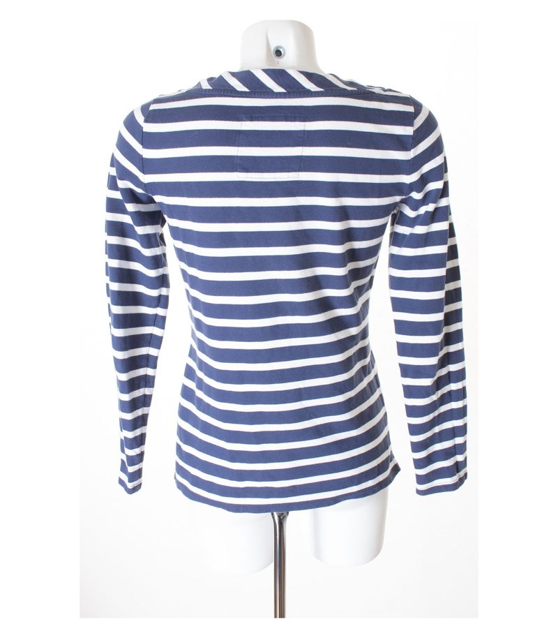 Boden Damen Pullover Gr. DE 32 Blau/Weiß Baumwolle – Foto 3