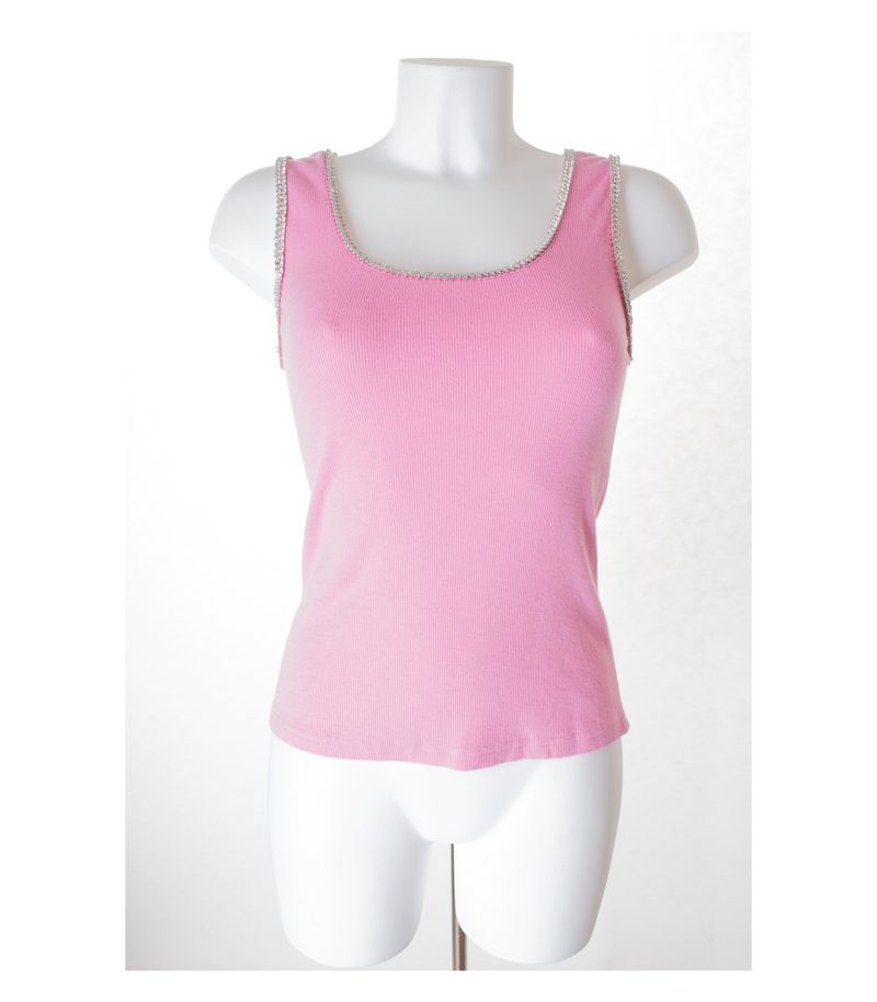 AMOR & PSYCHE Damen Top Stricktop Shirt Gr. L Rosa Modal – Foto 1