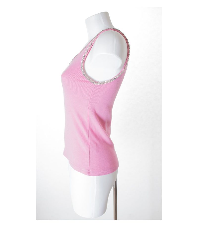 AMOR & PSYCHE Damen Top Stricktop Shirt Gr. L Rosa Modal – Foto 2
