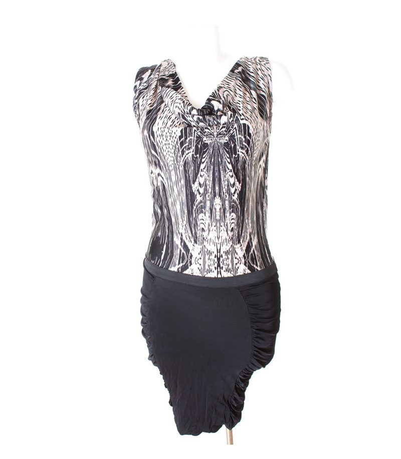 GUESS Damen Kleid Abendkleid Gr. S Mehrfarbig Viskose – Foto 1
