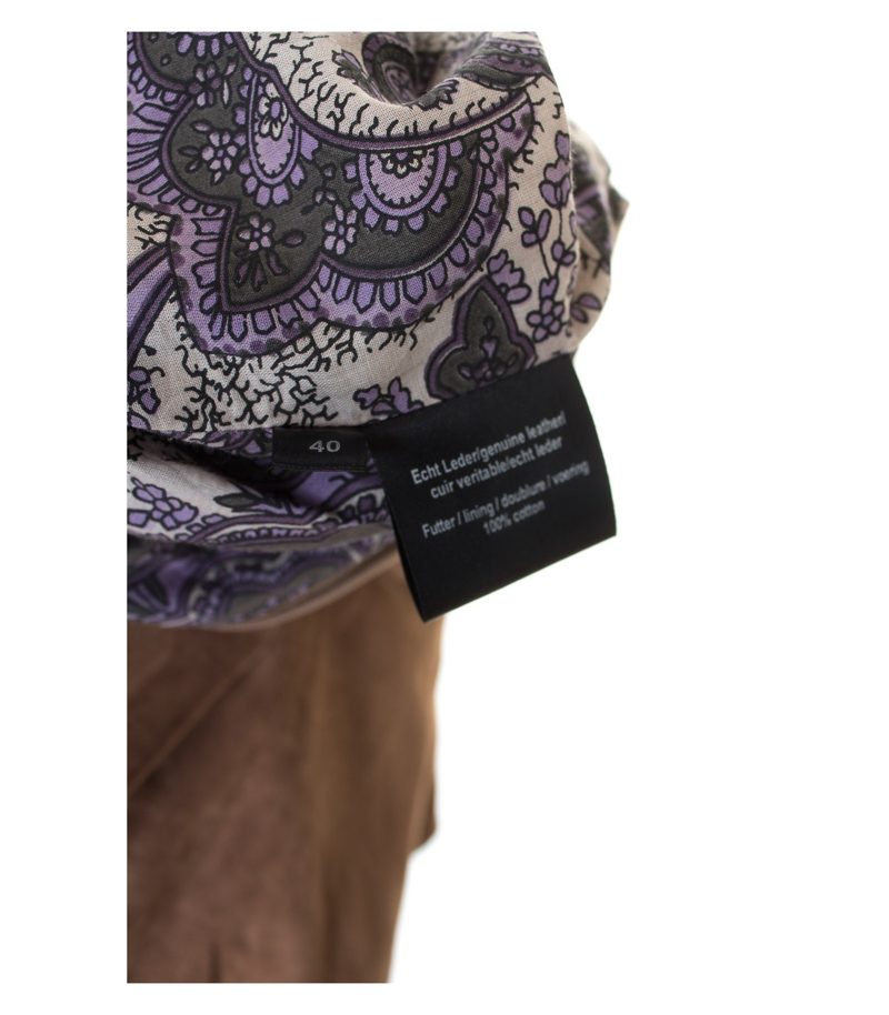 Paisley Park Damen Kleid Lederkleid Gr. DE 38 Braun Leder – Foto 7