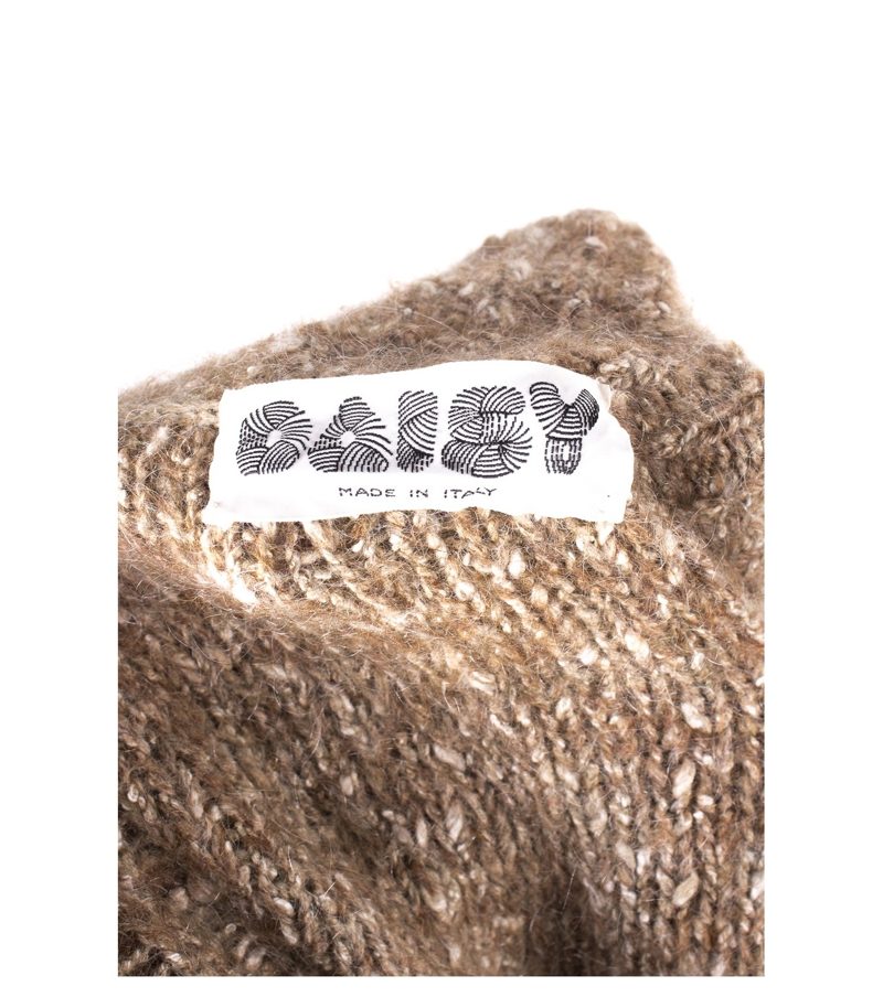 DAISY Damen Strickjacke Cardigan Pelzbesatz Gr. 38 Mohair-Wolle-Seide Strick – Foto 4