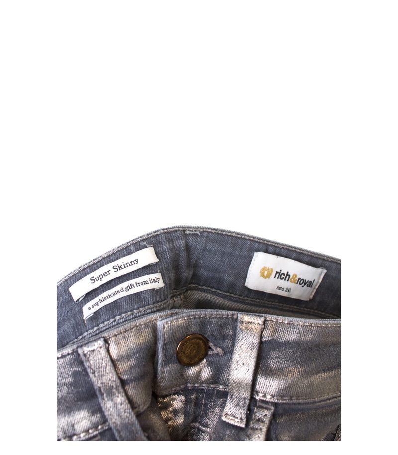 Rich & Royal Damen Jeans Gr. W26 32L Mehrfarbig Baumwolle – Foto 3