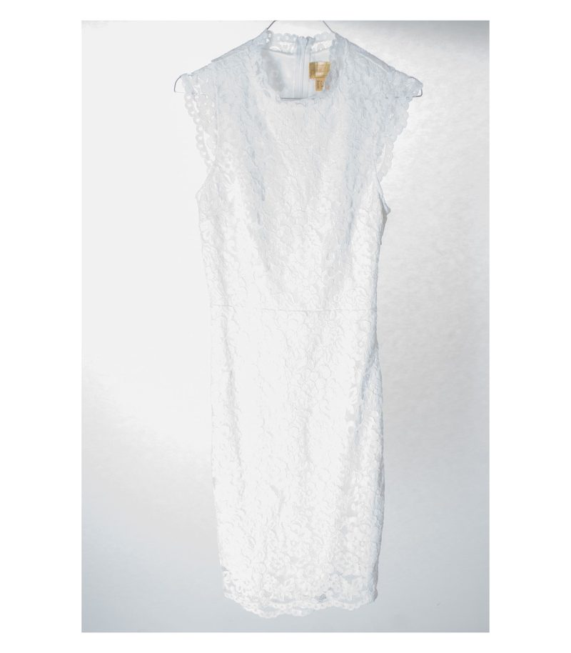 H&M Damen Kleid Abendkleid Lace Gr. DE 34 Baumwolle Viskose NEU – Foto 1