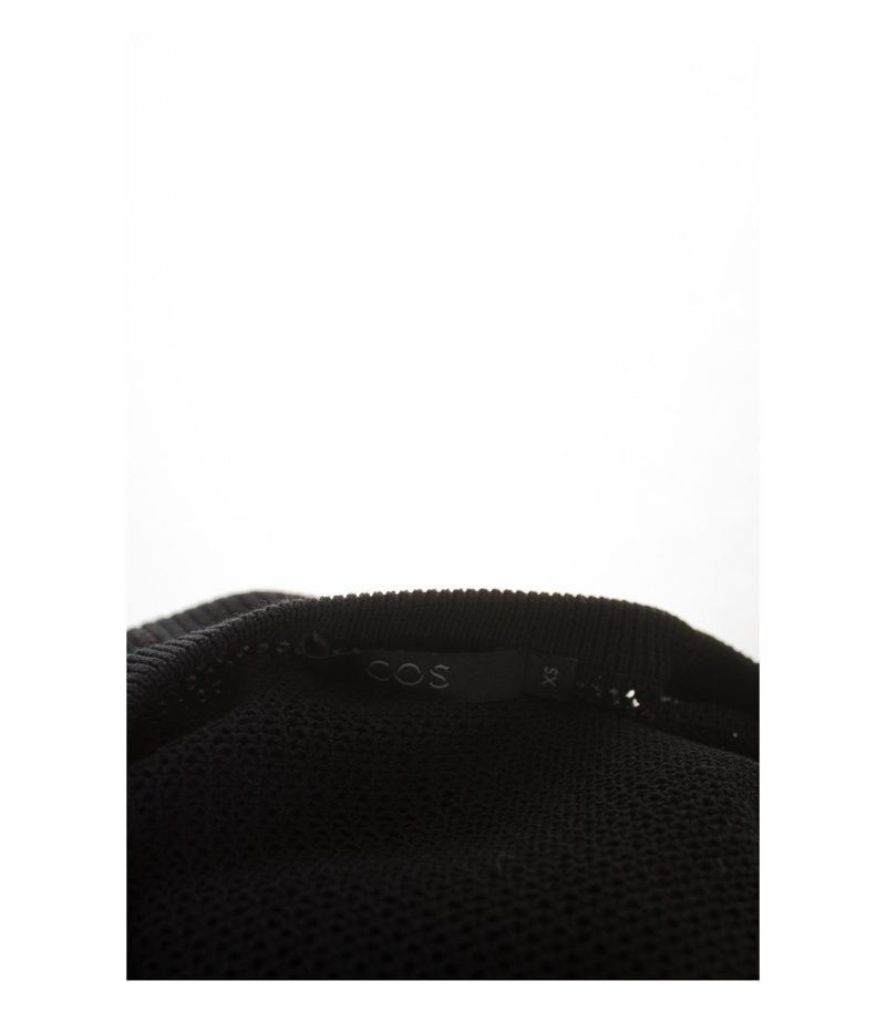 COS Damen Pullover Gr. XS Schwarz Baumwolle – Foto 4