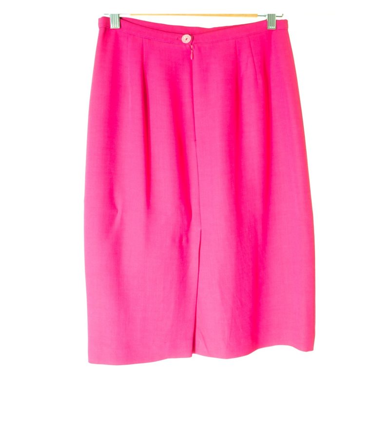 emanuel ungaro Damen Rock Gr. DE 38 Rosa Baumwolle Viskose – Foto 2