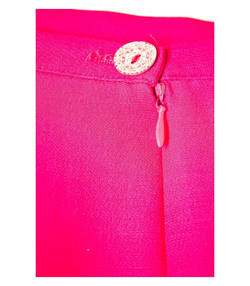 emanuel ungaro Damen Rock Gr. DE 38 Rosa Baumwolle Viskose – Foto 3