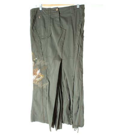 RIVER ISLAND Damen Rock Maxirock GR. DE 40 Mehrfarbig Baumwolle