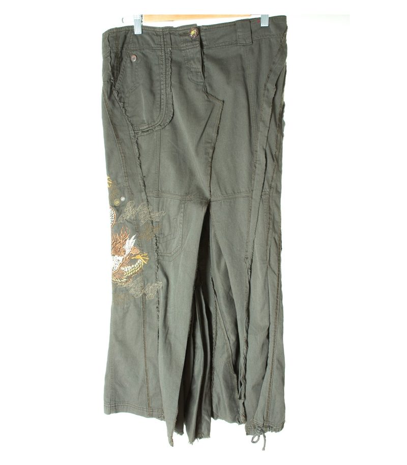 RIVER ISLAND Damen Rock Maxirock GR. DE 40 Mehrfarbig Baumwolle – Foto 1
