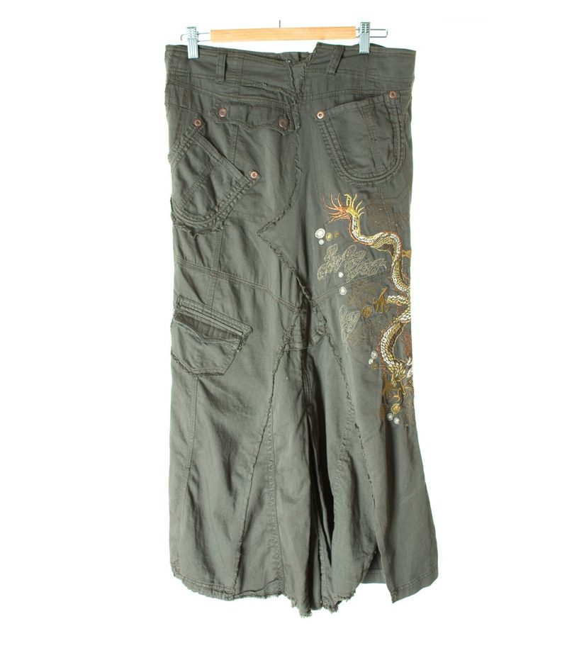 RIVER ISLAND Damen Rock Maxirock GR. DE 40 Mehrfarbig Baumwolle – Foto 2