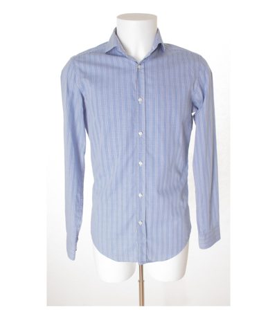 JOOP Herren Hemd Business Shirt Gr. 38/15 Blau/Weiß Baumwolle