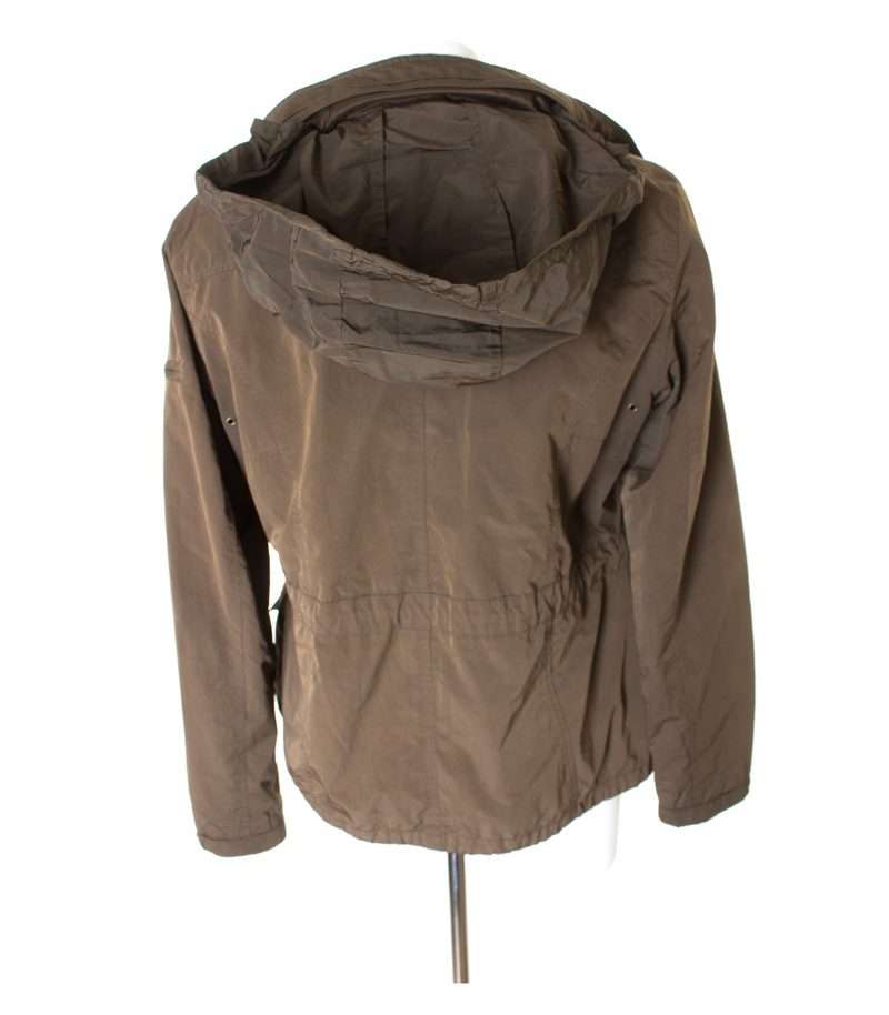 Massimo Dutti Damen Kapuzenjacke Sommerjacke Gr. L Braungrün – Foto 5