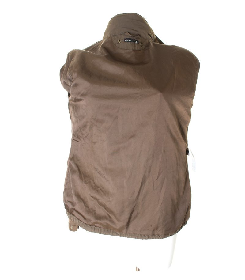 Massimo Dutti Damen Kapuzenjacke Sommerjacke Gr. L Braungrün – Foto 6