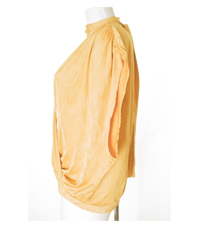 ZARA Damen Bluse Shirt Gr. L Gelb – Foto 2