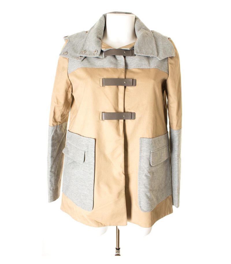 Stiletto Damen Jacke Kapuzenjacke Gr. DE 40 Beige/Grau – Foto 1