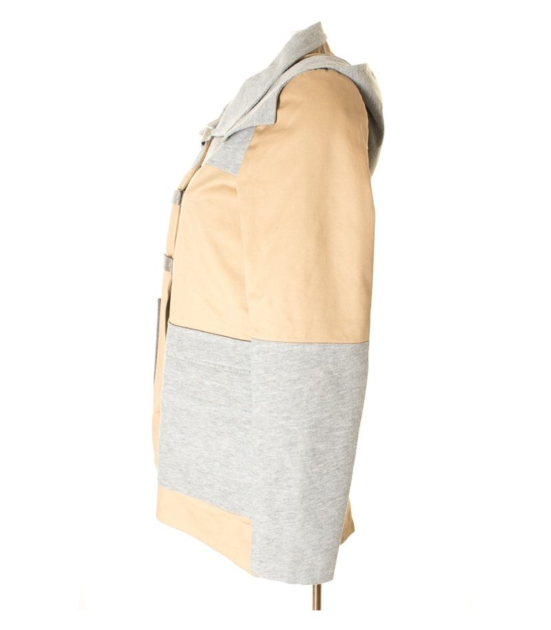 Stiletto Damen Jacke Kapuzenjacke Gr. DE 40 Beige/Grau – Foto 2