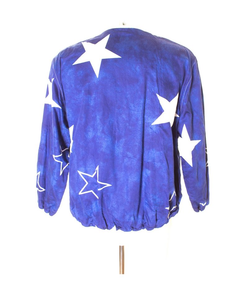 Louis Feraud Herren Jacke Bomberjacke Gr. L Blau/Weiß Baumwolle – Foto 3