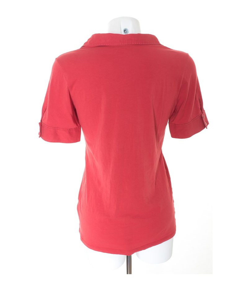 theory Damen T-Shirt Bluse Freizeitshirt Shirt Gr. L Rot Baumwolle – Foto 3