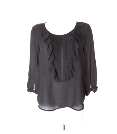 Damen Bluse Shirt Gr. DE 38 Schwarz