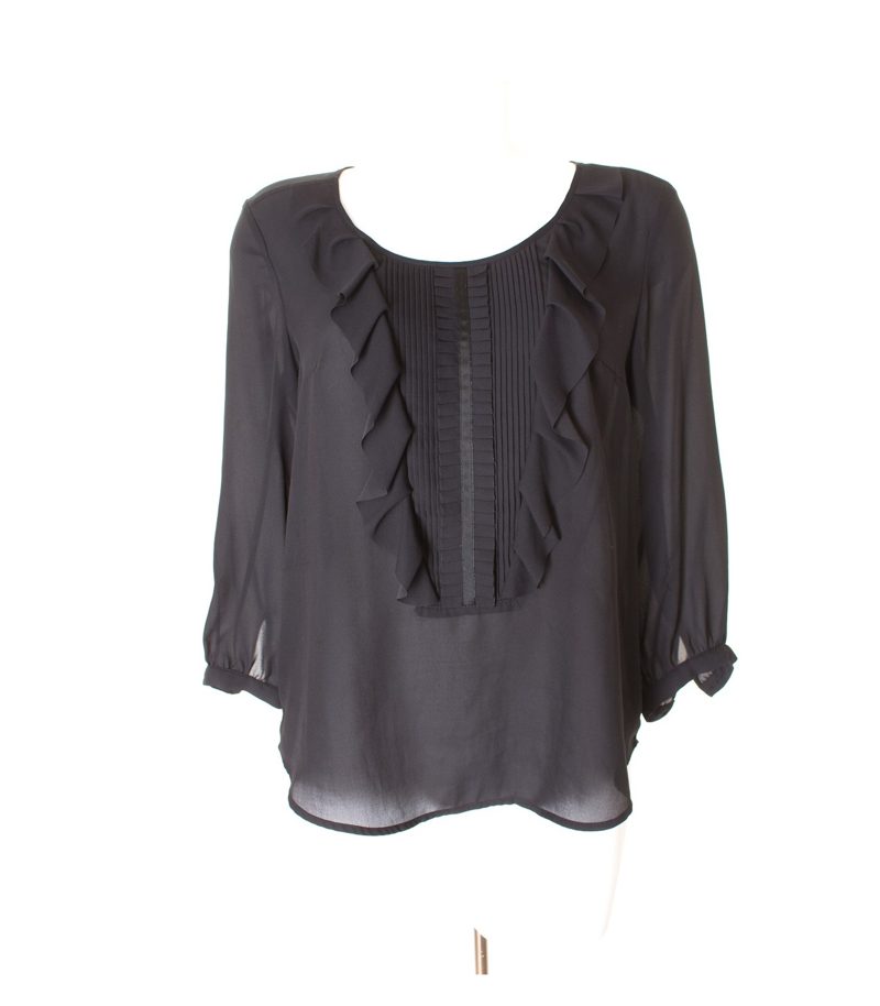 Damen Bluse Shirt Gr. DE 38 Schwarz – Foto 1