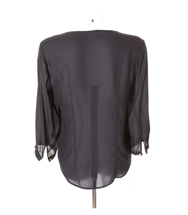 Damen Bluse Shirt Gr. DE 38 Schwarz – Foto 3