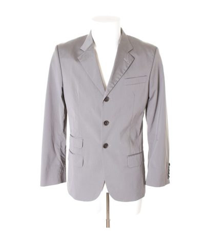 COS Herren Sakko Gr. 48 Braungrau Baumwolle
