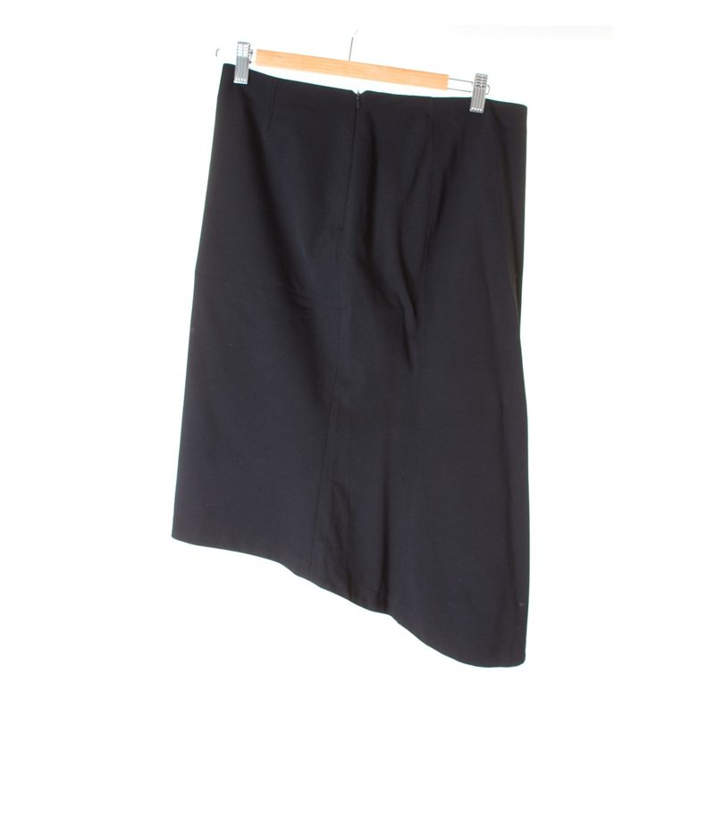 Damen Rock Gr. DE 40 Schwarz Wolle – Foto 2