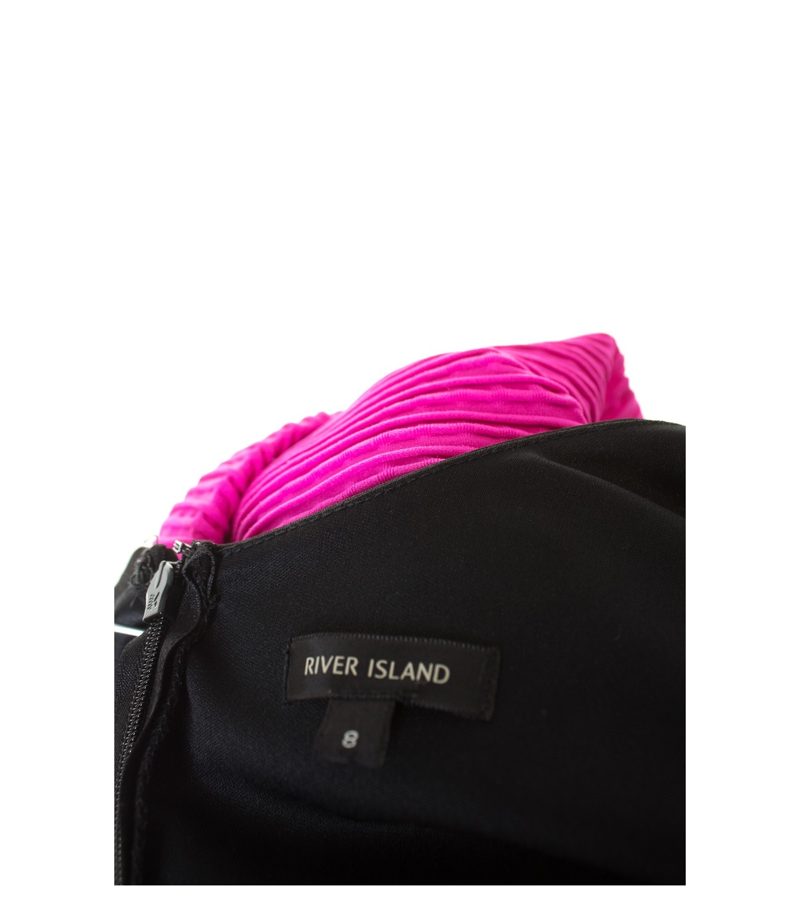 RIVER ISLAND Damen Kleid Gr. DE 34 Schwarz/Lila – Foto 3