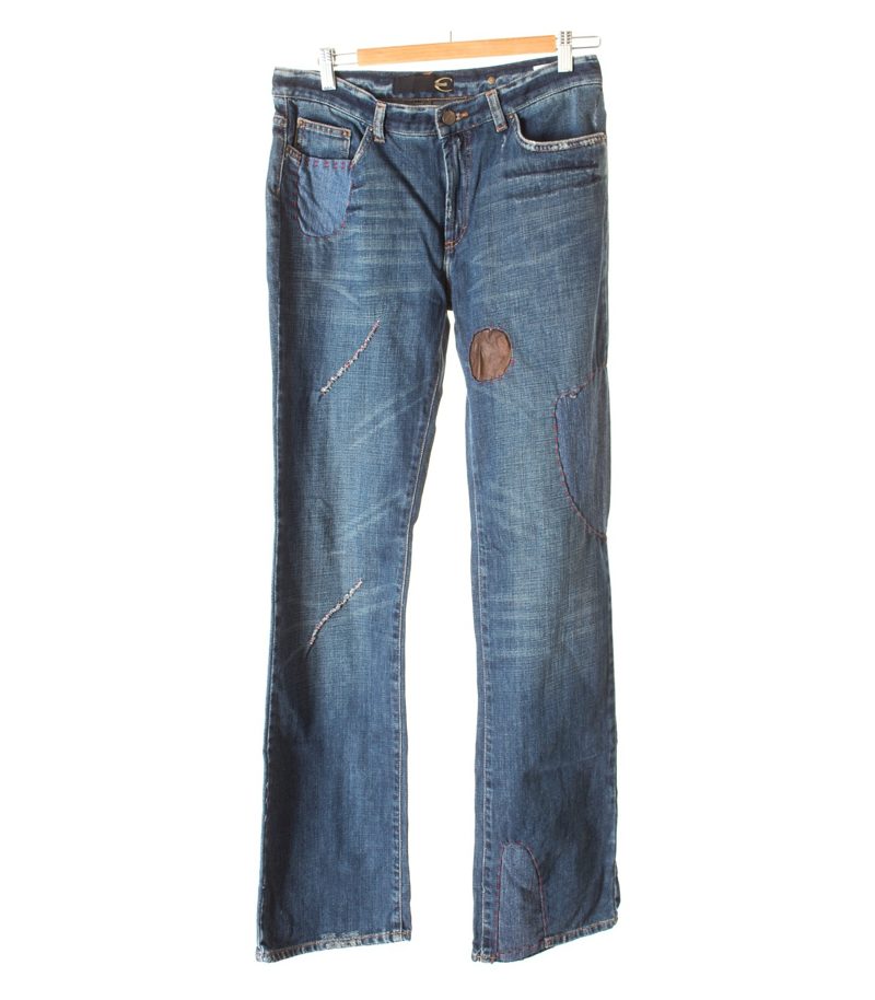 JUST cavalli Herren Jeans Hose Gr. 32/46 Mehrfarbig Denim Baumwolle – Foto 1