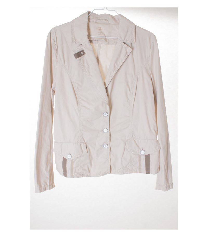 NICE CONNECTION Damen Blazer GR. DE 42 Beigegrau Baumwolle – Foto 1