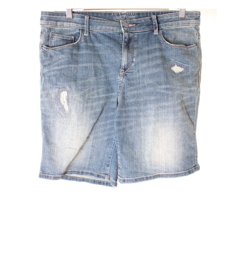 ESPRIT Denim Damen Jeans Shorts Kurze Hose Gr. W29 Blau Baumwolle – Foto 1
