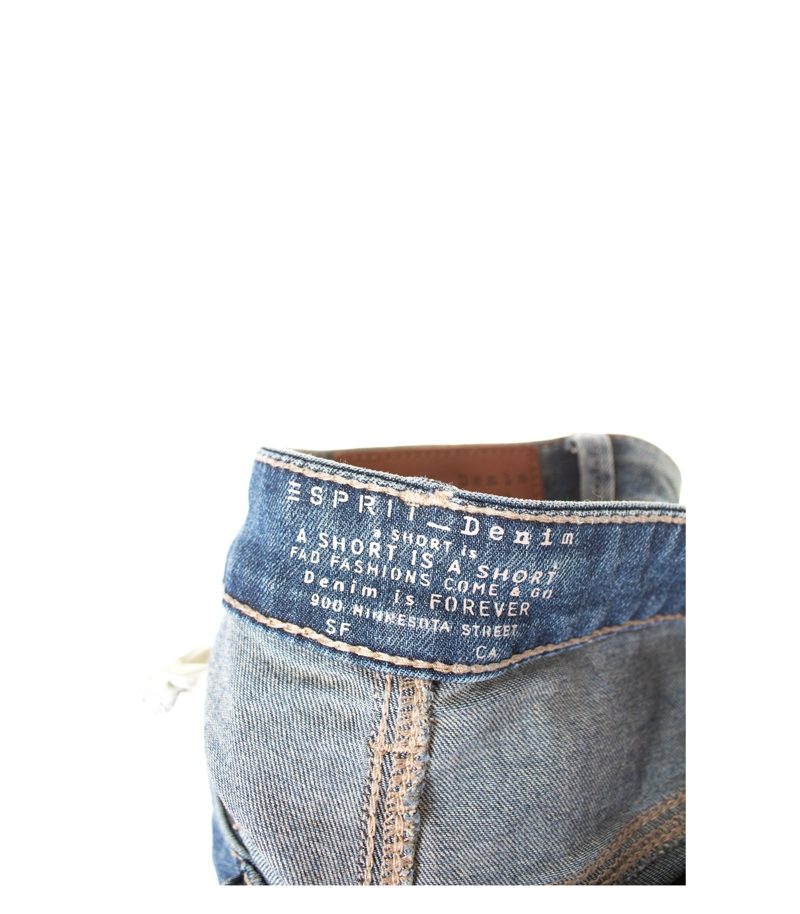 ESPRIT Denim Damen Jeans Shorts Kurze Hose Gr. W29 Blau Baumwolle – Foto 3