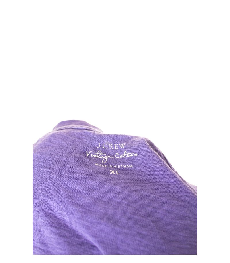 J.CREW Herren T-shirt Freizeitshirt Gr. XL Lila Baumwolle – Foto 4