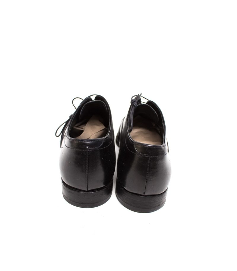 PRADA Herren Schuhe Gr. EU 39 UK 5,5 Schnürschuhe Schwarz Leder – Foto 3
