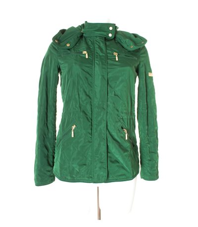 ZARA Damen BASIC Jacke Kapuzenjacke Gr. S Grün