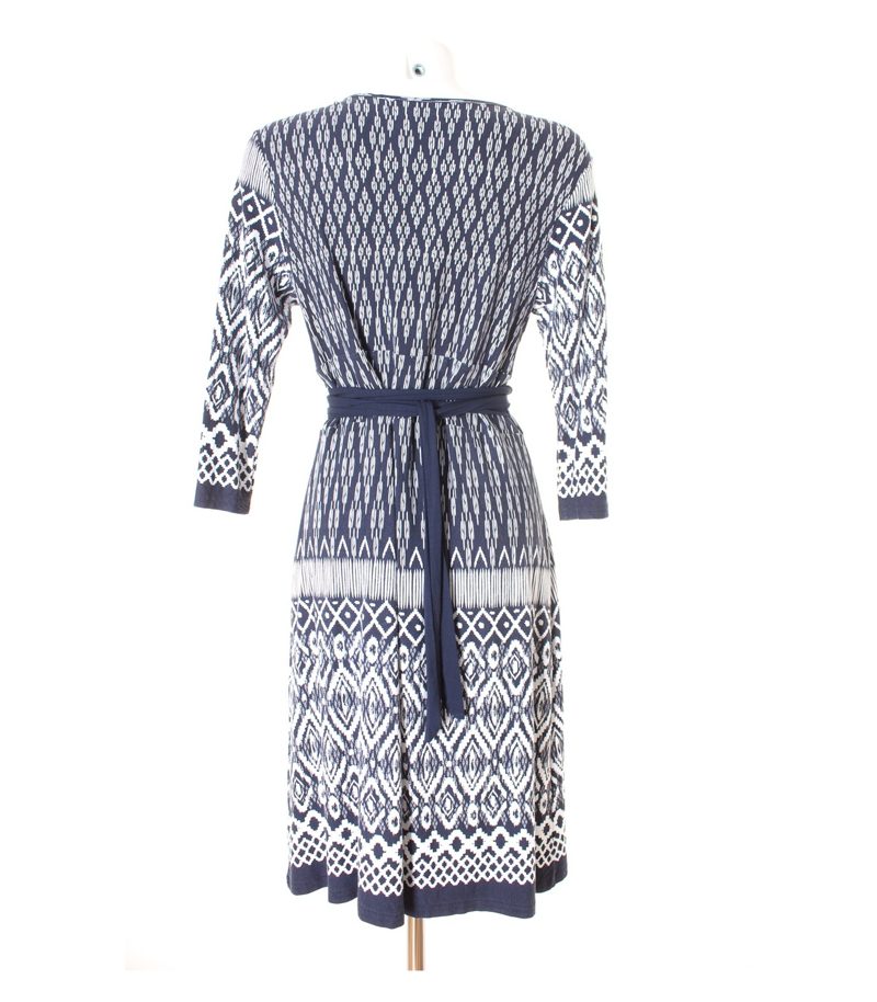 ADAGIO Damen Kleid Freizeitkleid Gr. DE 40 Blau/Weiß – Foto 3
