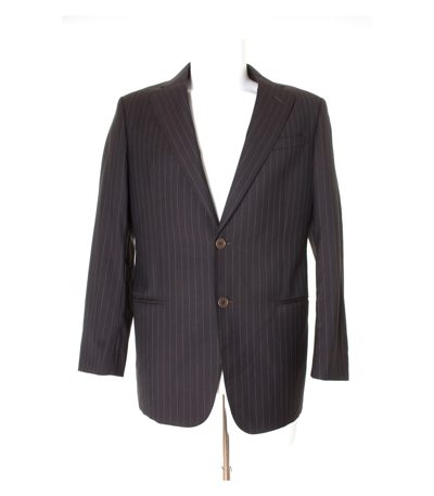 ARMANI COLLEZIONI Herren Sakko Gr. 48 Braun Wolle