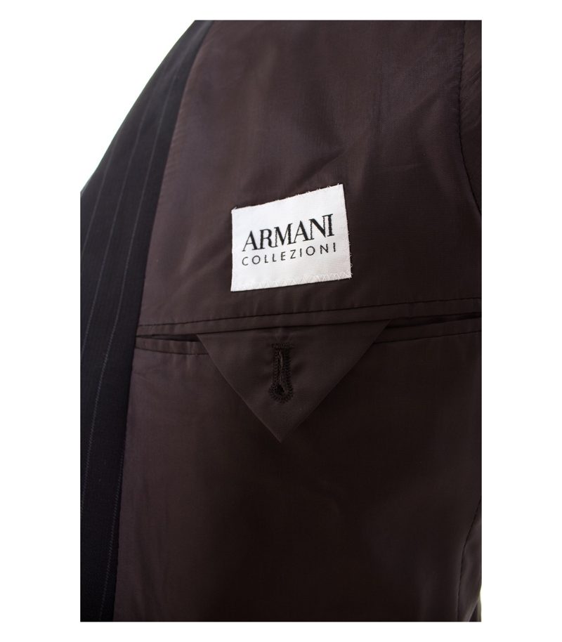ARMANI COLLEZIONI Herren Sakko Gr. 48 Braun Wolle – Foto 5