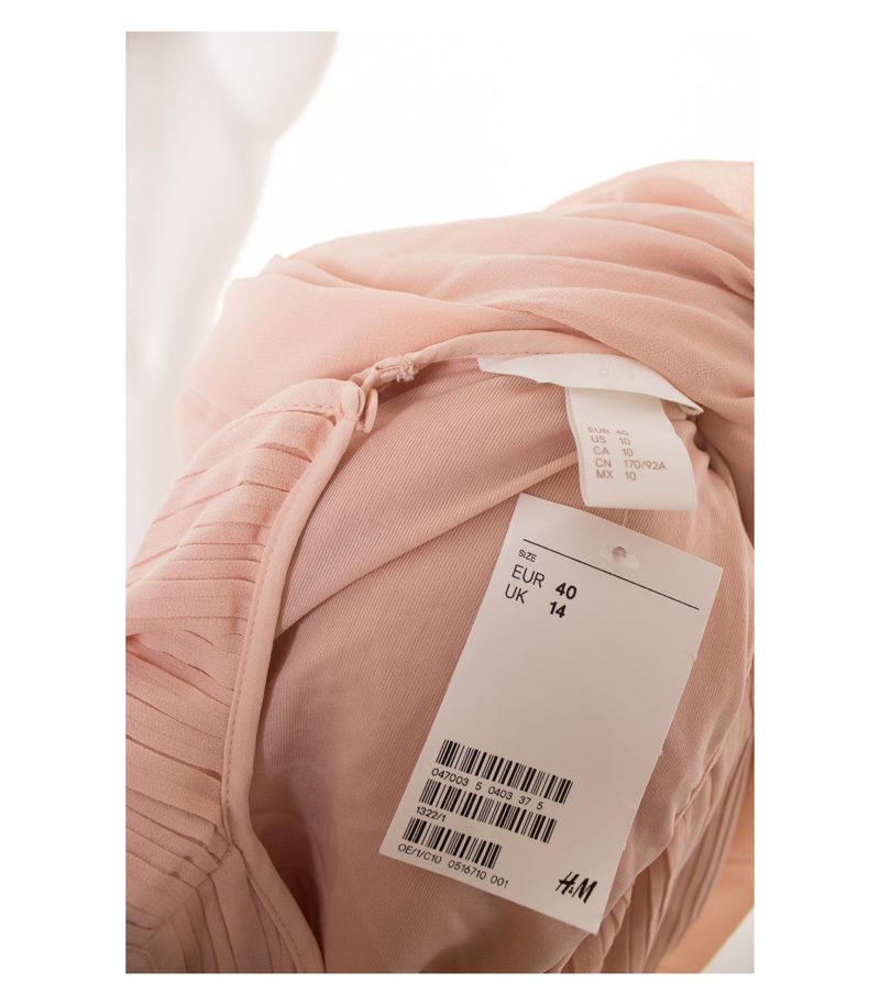 H&M Damen Kleid Maxikleid Gr. DE 40 Rosa NEU – Foto 8